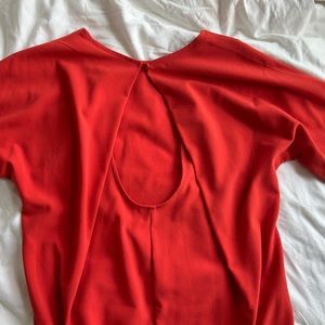 Forever 21 red mini dress with unique cut out back